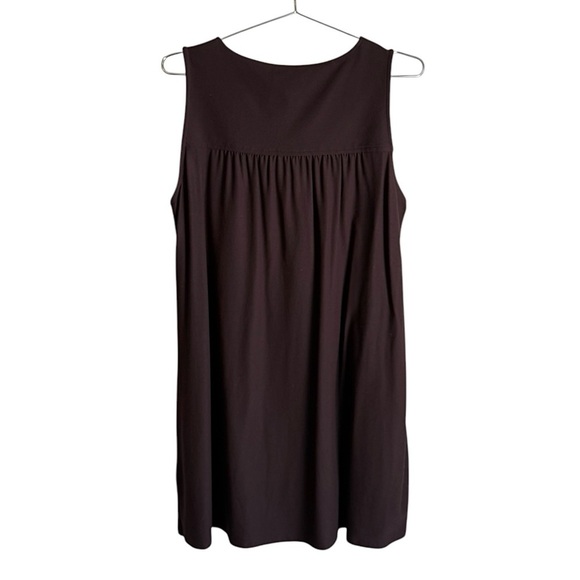 Eileen Fisher Lightweight Washable Stretch Crepe Clove Tunic Top Size Medium NWT - Picture 8 of 13